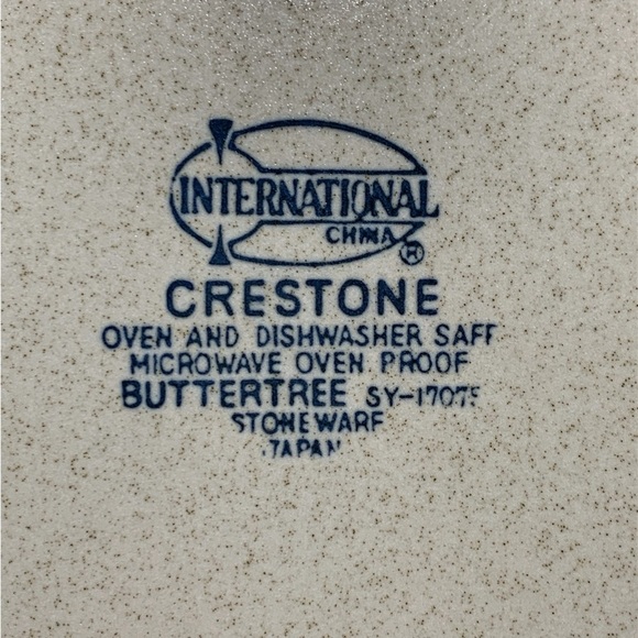 Vintage International China Crestone “Buttertree Pattern” SY-17075 Chop Plate - Picture 4 of 4